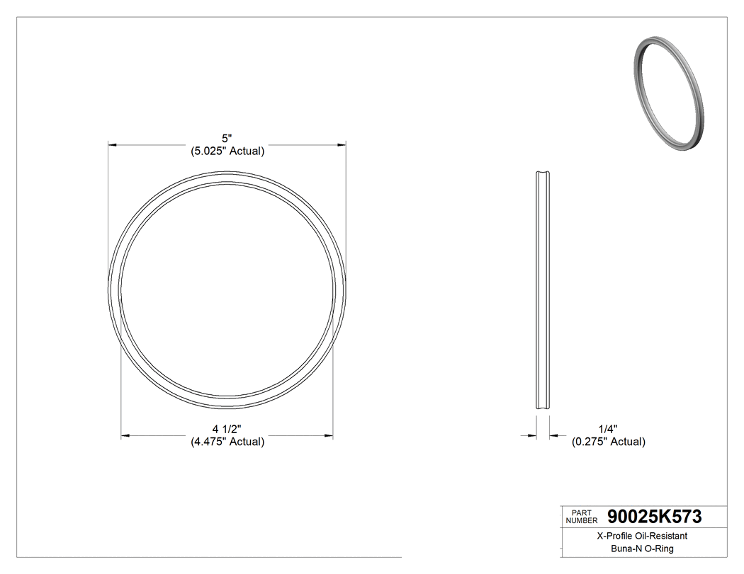 Technical drawing - 90025K573